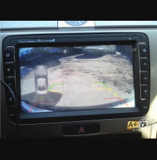 迈腾翻盖倒车影像安装