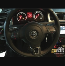 桑塔纳 新款档头，多功能方向盘安装