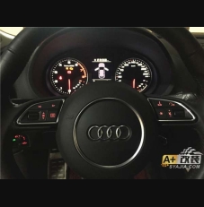 A3装4门门灯，装多功能方向盘按键，激活蓝牙电话。