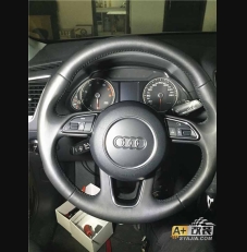 Q5装方向盘按键，安装自动大灯，后排出风口，4门投影门灯