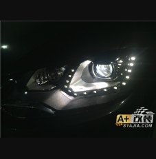 氙气大灯，夏朗原厂升级