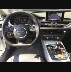 RS6方向盘 Rs档球 中控，储物盒氛围灯，红色一键启动按钮 A6 allroad 原厂升级