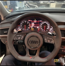 翻毛皮方向盘，A6L升级